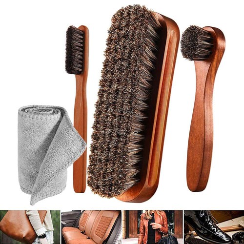 Schuhputzbürste rosshaar - 3x,