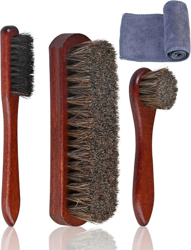 Premium schuhbürste set mit - schuhbürste,